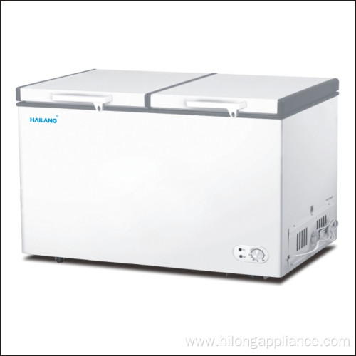 Double Door 252L Bottom Cooling Chest Freezer